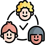 ícone Desenvolvimento social